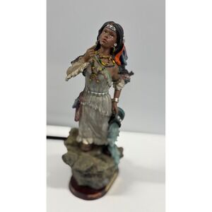 Versailles Native American Woman Figurine Water Pouring Statue 12.5 Inch